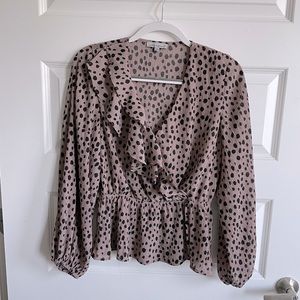 Animal printed blouse size M
